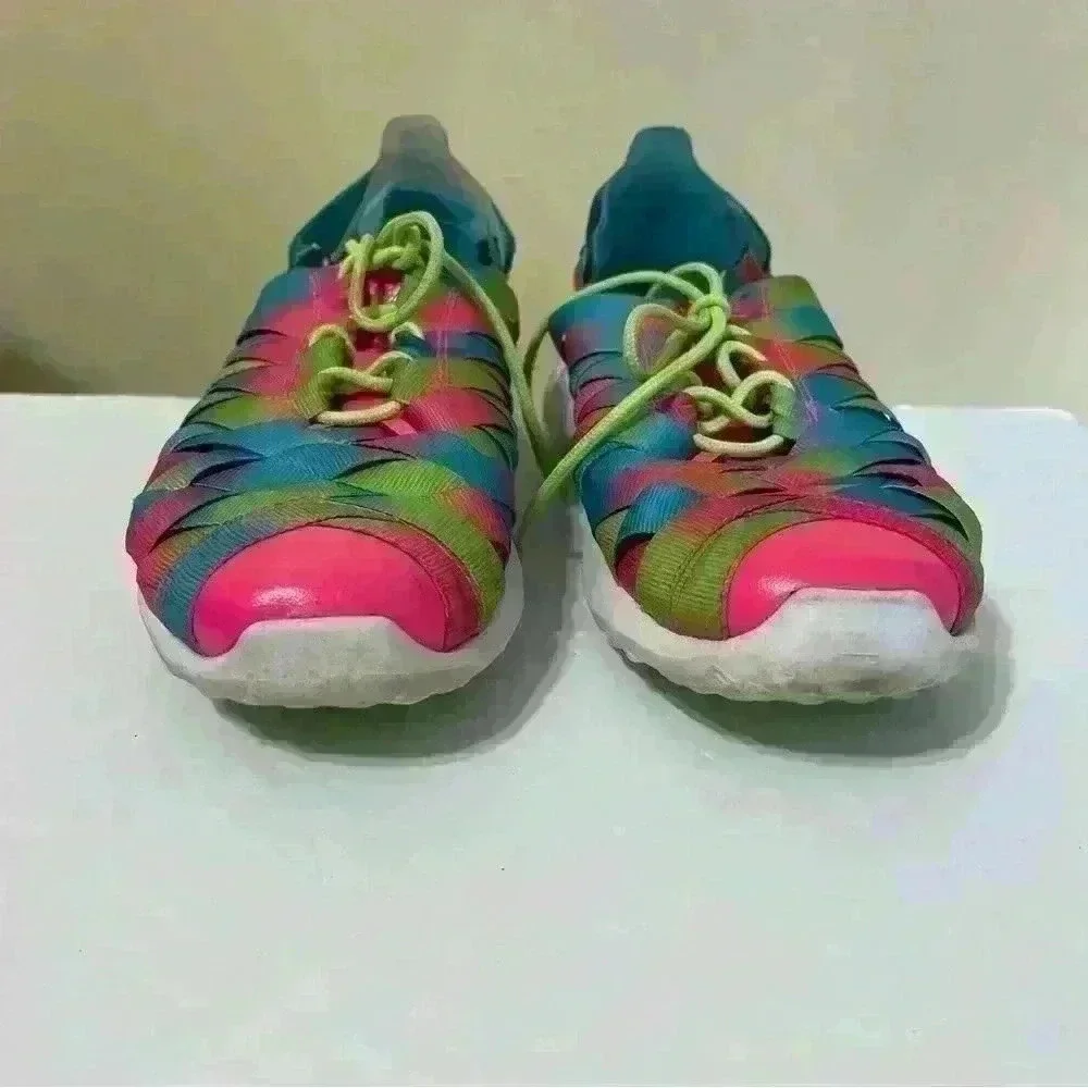 Nike Womens Juvenate Woven PRM Multicolor Lace Up Low Top Sneaker Size 7.5
